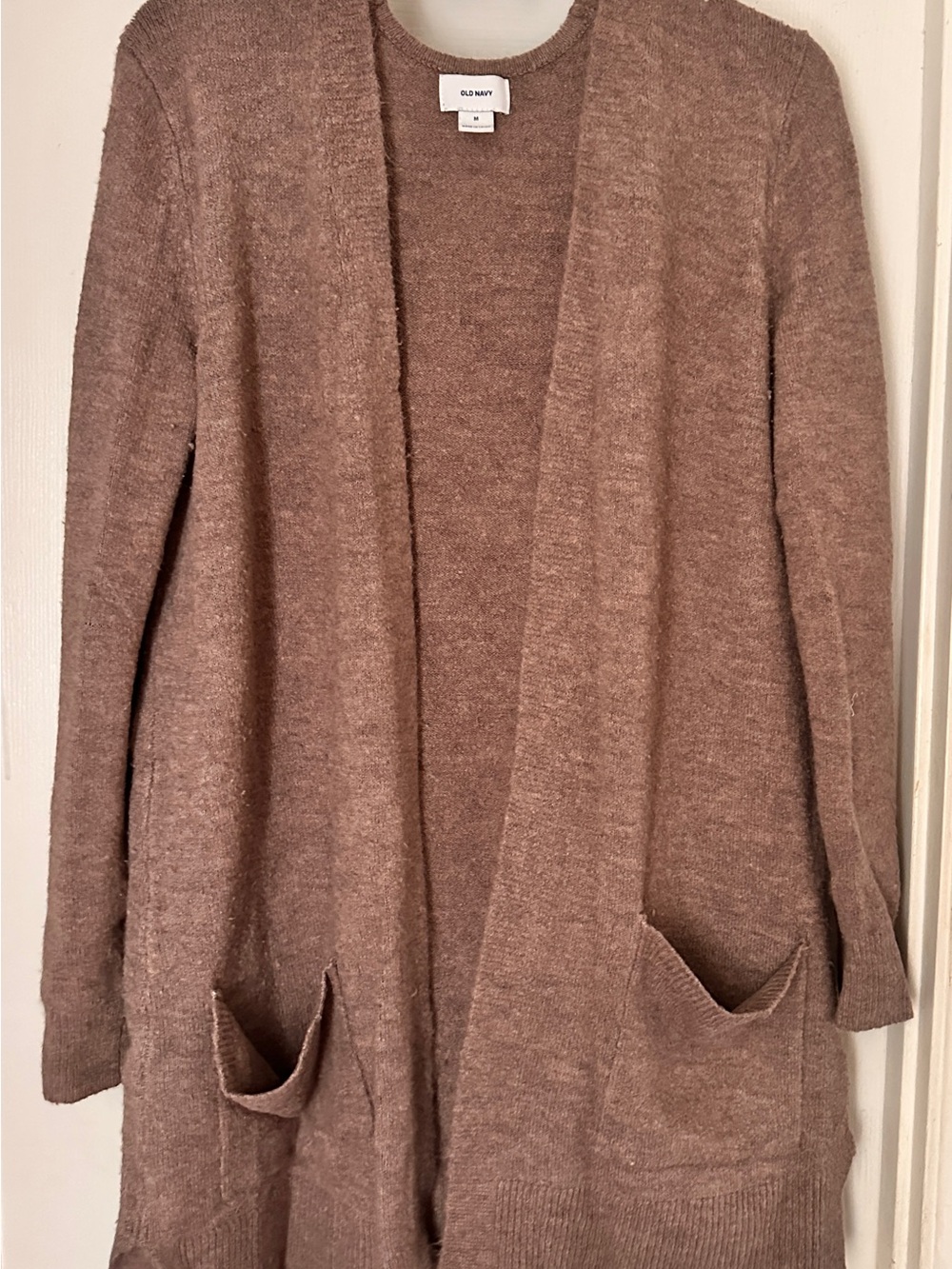 Old Navy Dusty Mauve Open-Front Cardigan